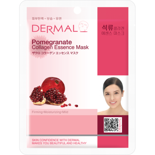 Маска для лица тканевая КОЛЛАГЕН и ГРАНАТ Pomegranate Collagen Essence Mask Wrinkle-care