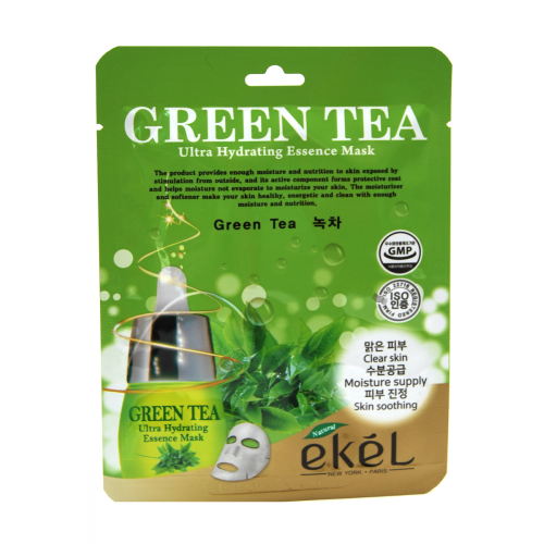 Маска для лица тканевая ЗЕЛЕНЫЙ ЧАЙ Green Tea Ultra Hydrating Essence Mask