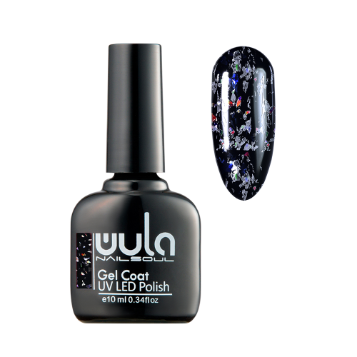 Гель- лак для ногтей Nailsoul Gel Coat UV LED Polish Glitter Rain ТОН 621
