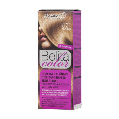 Краска для волос Belita Color Тон 8.31, пшеница