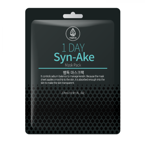 Маска для лица тканевая ЗМЕИНЫЙ ЯД 1-Day Syn-Ake Mask Pack