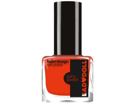 Belor Design Лак для ногтей BAD DOLL Тон 303 Апельсиновый