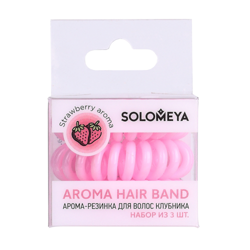Арома-резинка для волос КЛУБНИКА Aroma Hair Band Strawberry