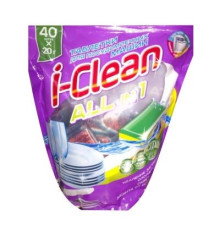 I-CLEAN Таблетки для посудомоечных машин All in 1 40шт
