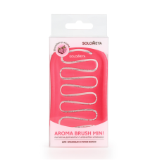 Расческа для сухих и влажных волос АРОМАТ КЛУБНИКИ МИНИ Solomeya Aroma Brush for Wet & Dry Hair Strawberry Mini
