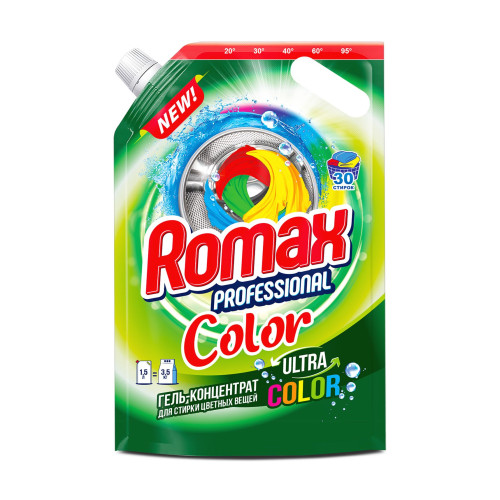 Гель-концентрат для стирки Romax Professional Color