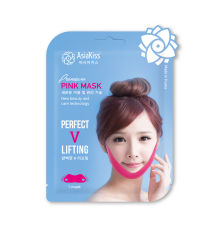 Маска-лифтинг для зоны подбородка гидрогелевая Perfect V-Lifting Premium Pink Mask