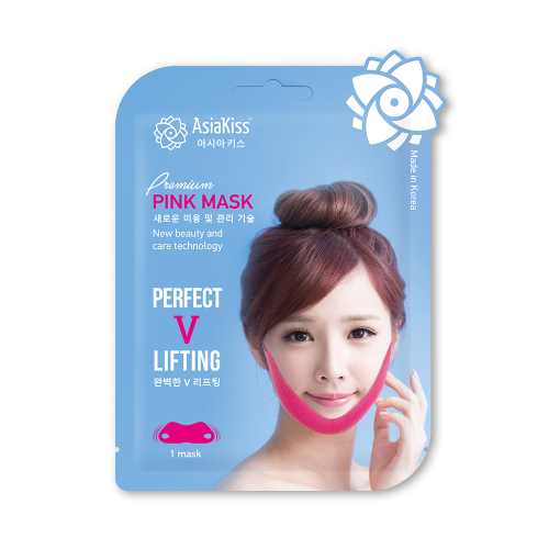 Маска-лифтинг для зоны подбородка гидрогелевая Perfect V-Lifting Premium Pink Mask