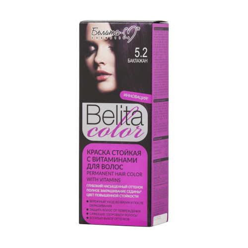 Краска для волос Belita Color Тон 5.2, баклажан