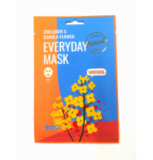 Маска для лица тканевая КОЛЛАГЕН И ЦВЕТОК КАНОЛЫ Collagen & Canola Flower Everyday Mask