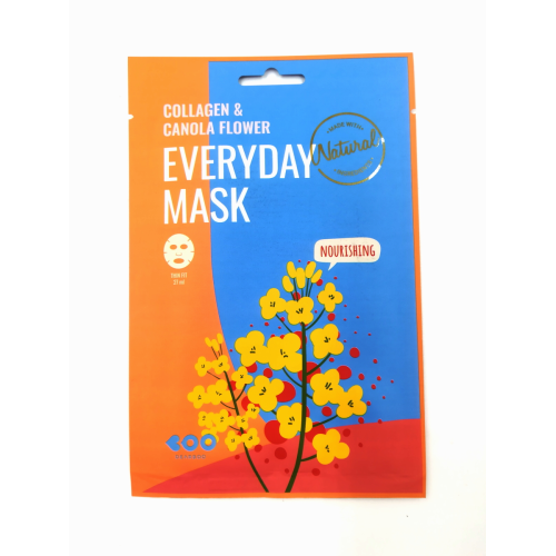 Маска для лица тканевая КОЛЛАГЕН И ЦВЕТОК КАНОЛЫ Collagen & Canola Flower Everyday Mask